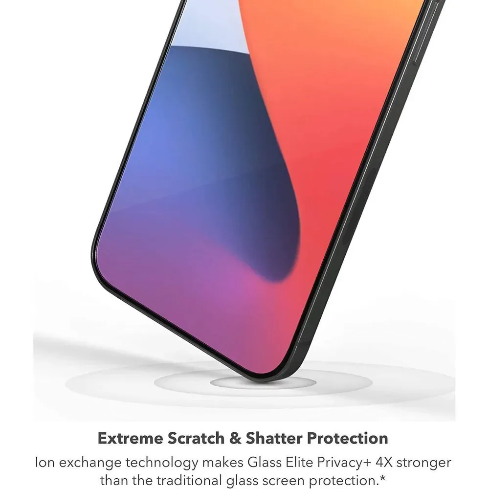 Zagg Invisible Shield Glass Elite+ Privacy 2020 Apple iPhone 12 Mini 5.4